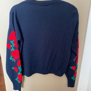 Rose detailed sweater